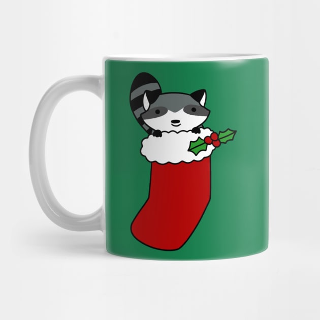 Christmas Stocking Raccoon by saradaboru